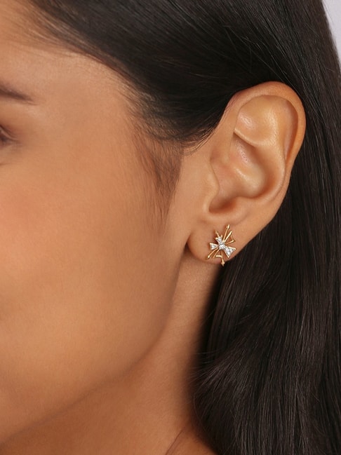 Shimmering Gold Drop Earrings