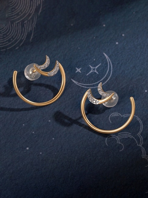 Buy Mia By Tanishq Natures's Finest Gold Nature's Symphony Earrings Online  At Best Price @ Tata CLiQ