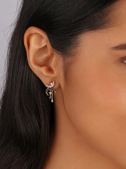 Tanishq diamond deals drop earrings