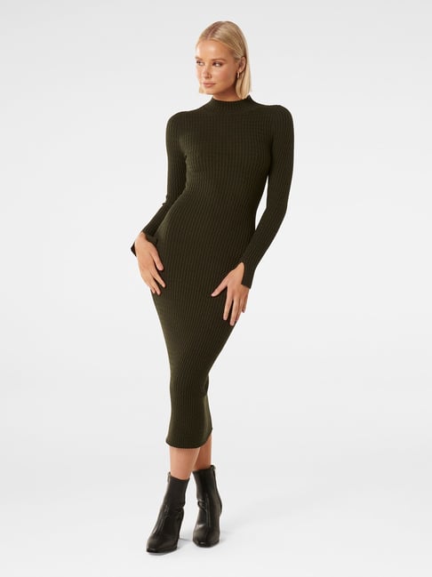 Buy FOREVER NEW Black Solid Viscose Round Neck Women Bodycon Tops