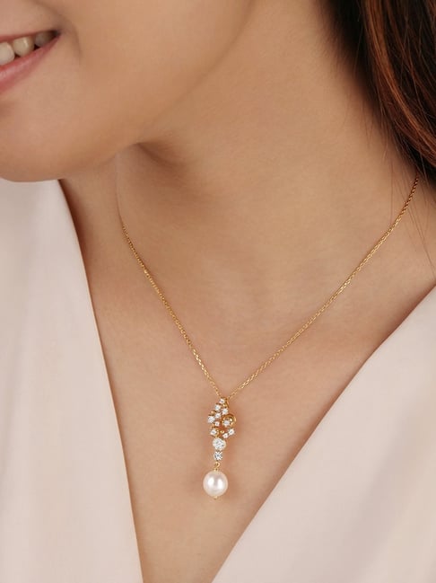 Tanishq on sale pearl pendant