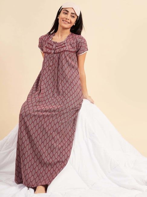 Buy Glorious DE75 Taran Cotton Nighty Online