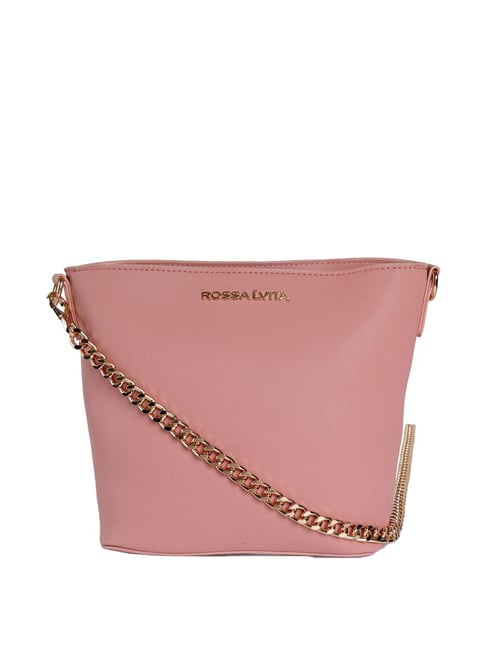 Buy Rossa l'Vita Nora Punch Pink Solid Small Sling Handbag Online