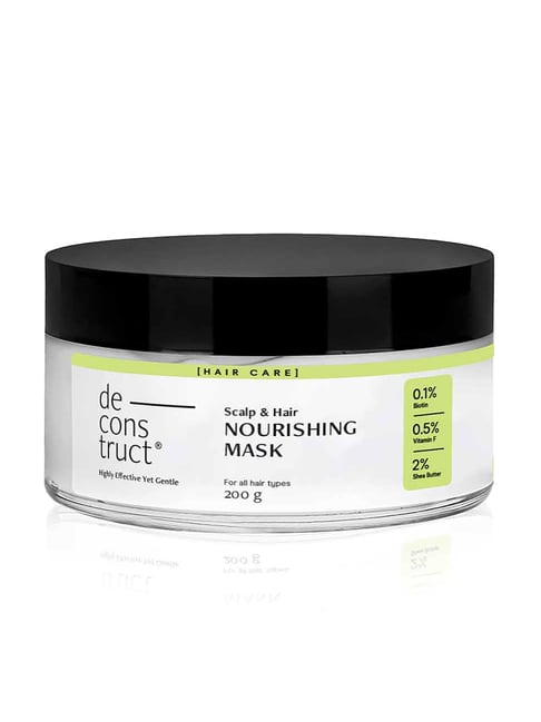 Deconstruct 0.1% Biotin, 0.5% Vitamin F and 2% Shea Butter Scalp & Hair Nourishing Mask - 200 gm