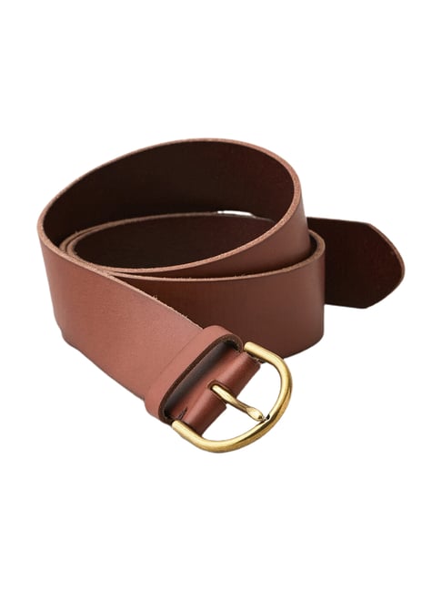 Buy American Eagle Brown Leather Casual Belt for Women at Best