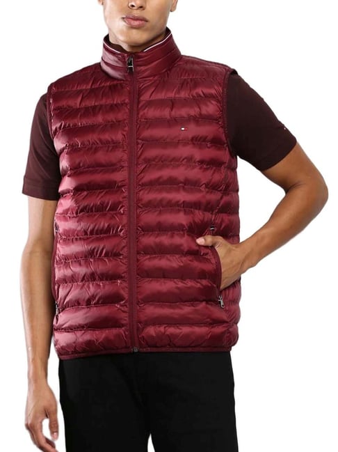Buy Tommy Hilfiger Men's Packable Down Puffer Jacket, Midnight/White/Red,  XX-Large at Amazon.in