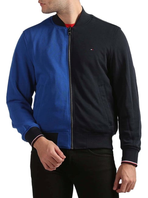 Tommy Hilfiger Desert Sky Regular Fit Colour Block Bomber Jacket-picture-27