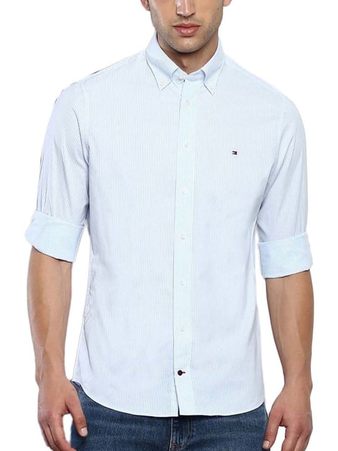 Tommy hilfiger striped discount shirt