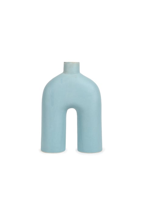 Home4U Arch Blue Ceramic Vase