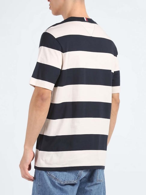 Tommy jeans striped t shirt hot sale