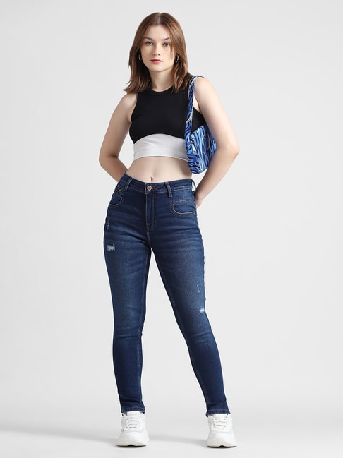 Dark Blue Jeans, Women's Fashion, Bottoms, Jeans on Carousell-atpcosmetics.com.vn