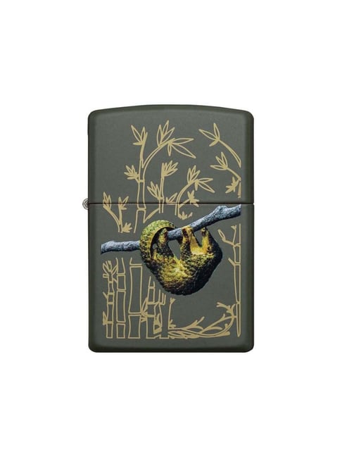 Zippo Green Brass Pangolin Design Windproof Pocket Lighter-picture-19