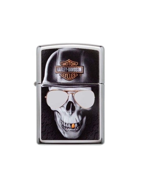 Zippo Chrome Brass Harley-Davidson Windproof Pocket Lighter-picture-16