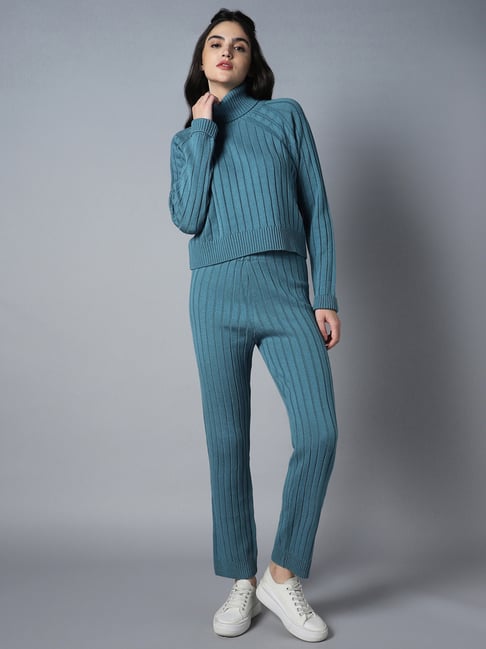 High Star Green Acrylic Maxi Co-ord Set