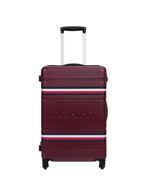 Buy Tommy Hilfiger Thames Pro Maroon Medium Trolley Bag cm