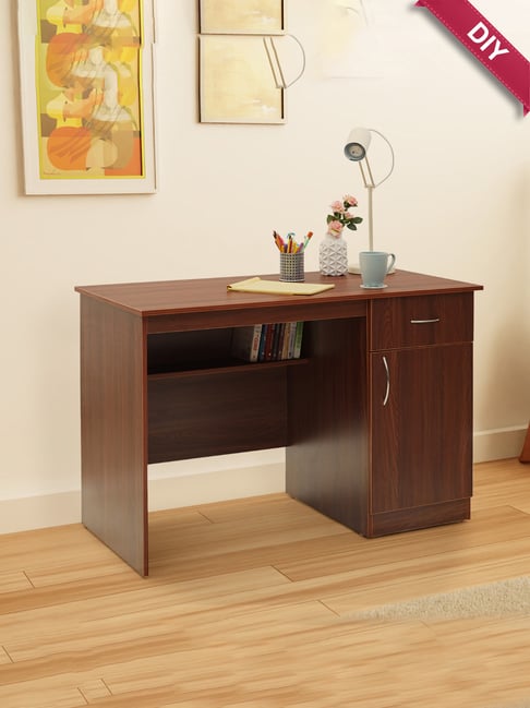 Green Soul Venue Engineered Wood Study Table in Wenge