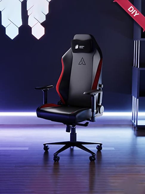 Green Soul Assasin Red Leather High Back Gaming Chair