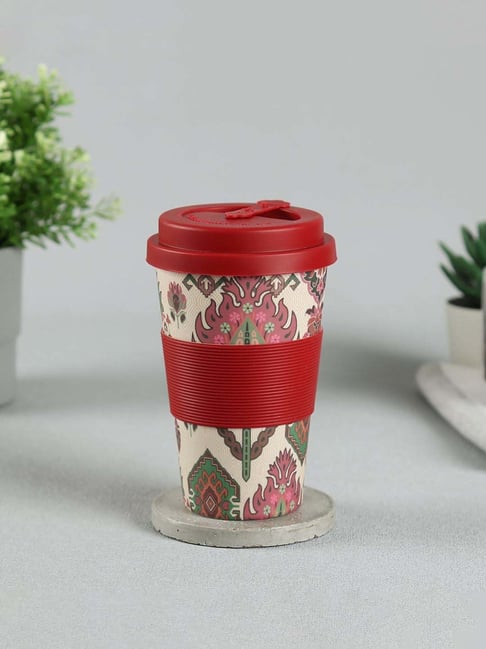 India Circus by Krsnaa Mehta Red Bamboo Fibre Mystifying Dazzle Frankie Cup (0.45 L)-picture-40