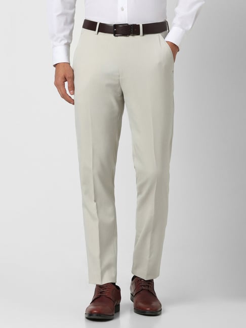 Buy Peter England Casuals Brown Regular Fit Trousers for Mens Online @ Tata  CLiQ