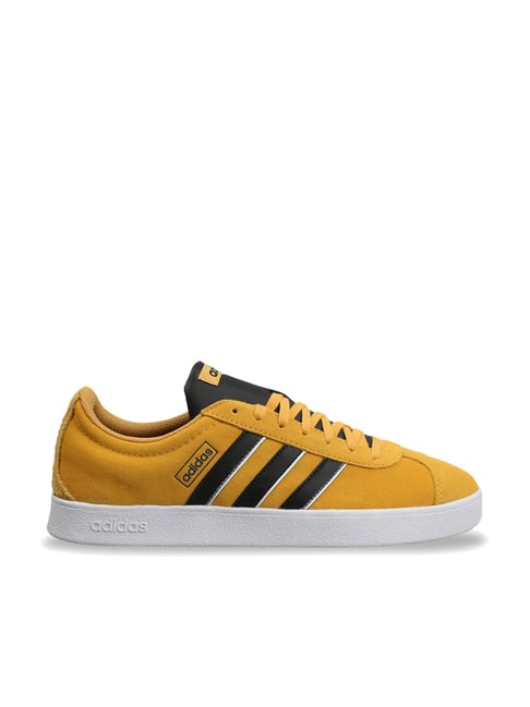 Adidas Men's VL COURT 2.0 Yellow Skateboarding Shoes-picture-22