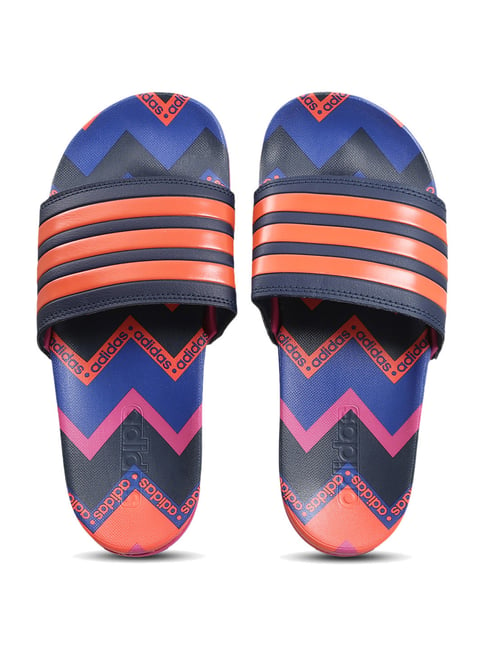 adidas Adilette Comfort Slip-on Swim Slides in Purple | Lyst