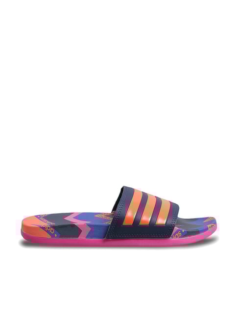 Buy Adidas Women's ADILETTE COMFORT Blue Slides for Women at Best
