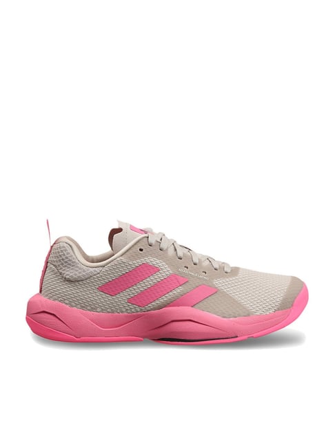 Adidas Women's RAPIDMOVE TRAINER Beige Training Shoes
