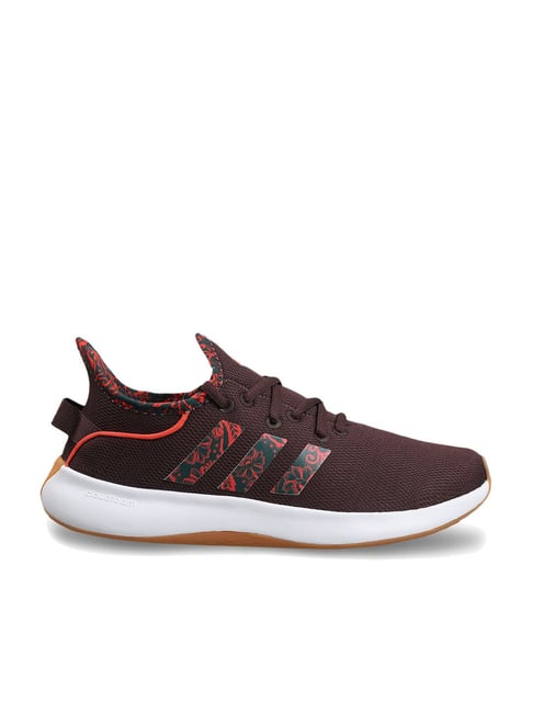 Adidas cloudfoam burgundy on sale