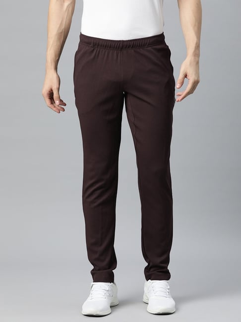 ALCIS Maroon Slim Fit Sports Trackpants-picture-12