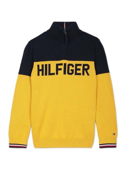 Yellow sweater hot sale tommy hilfiger