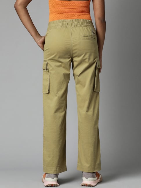 Buy Sports52 Wear Khaki Leo Fit Cargo Trousers - Trousers for Men 1811930 |  Myntra
