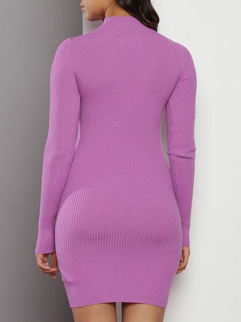 Buy Calvin Klein Jeans Iris Orchid Self Slim Fit Dress for Women's Online @  Tata CLiQ