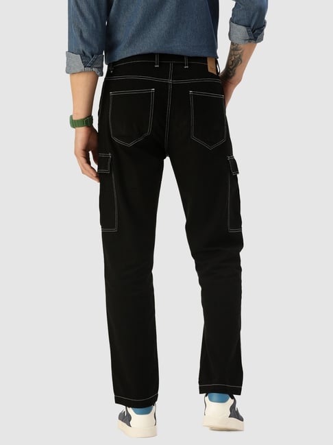Buy Bene Kleed Men Relaxed Fit Cotton Cargos Trousers With