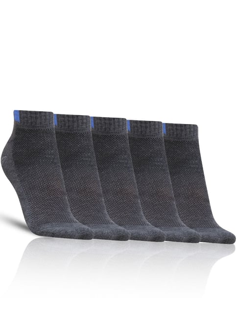 Buy Dollar Black Solid Sports Low Ankle Length Socks - Pack of 5 at Best  Price @ Tata CLiQ