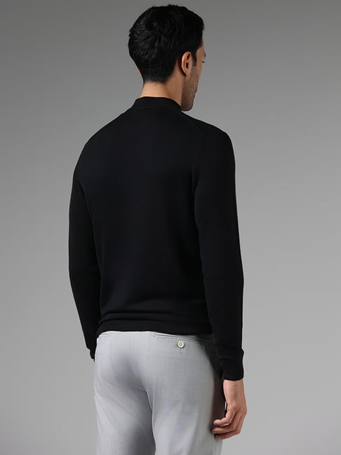 Buy WES Formals Solid Off White Slim Fit Turtle Neck Sweater from Westside