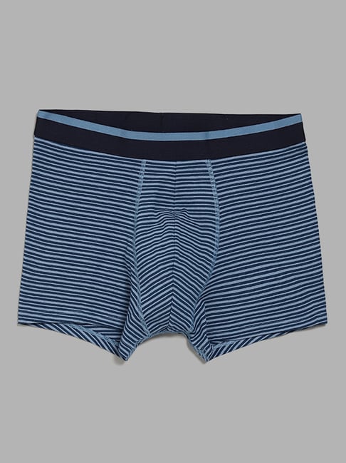 Buy WES Lounge Blue Basic Brief - Pack of 3 from Westside