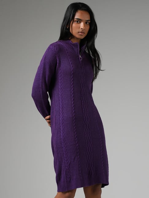 Plum clearance sweater dress