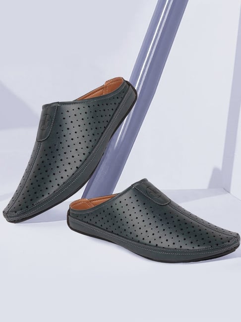 Price History of Fausto Men's Blue Mule Shoes from TatacliQ