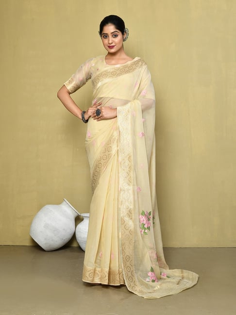 Shop The Latest Beige Color Saree Online at Best Price