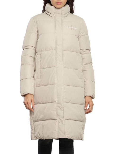 Calvin Klein Plaza Taupe Quilted Regular Fit Puffer Jacket-picture-47