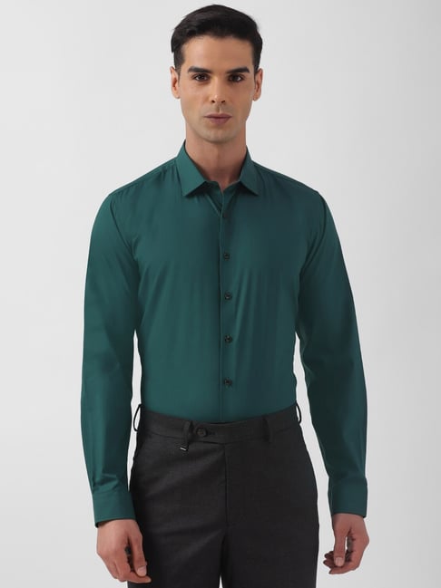 Van Heusen Green Slim Fit Shirt-picture-33
