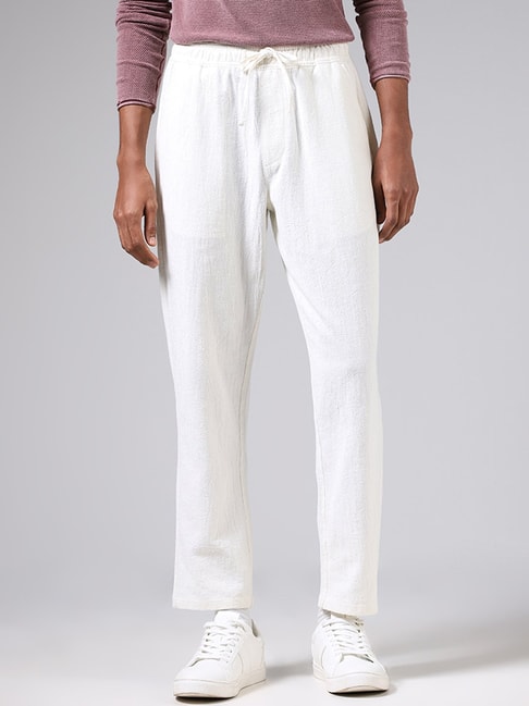 Buy Off White Cotton Satin / Suiting Print Digital Avel Shirt And Pant Set  For Men by Bohame Online at Aza Fashions.