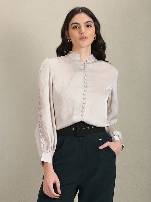 U.S. Polo Assn. Light Grey Regular Fit Shirt-picture-21