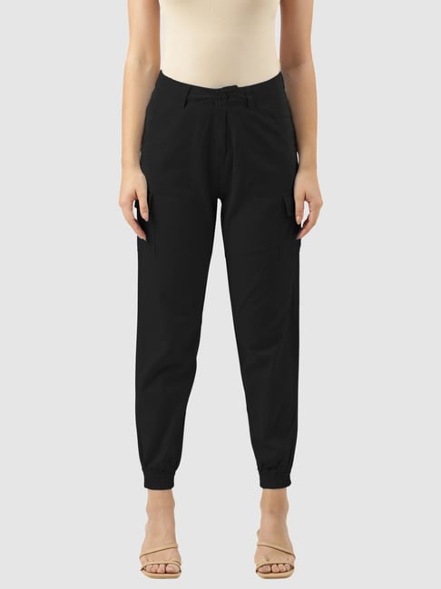 Cotonie Women's Cotton Linen Drawstring High Waisted Pants Casual Loose Fit  Wide Leg Trousers - Walmart.com