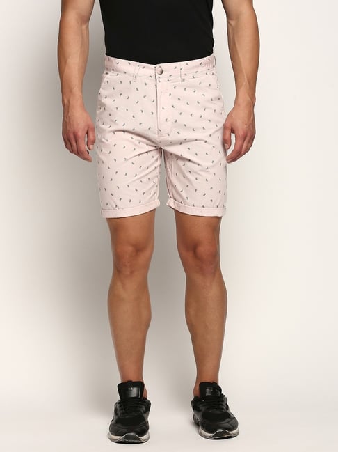 showoffff SHOWOFF Pink Slim Fit Printed Shorts-picture-21