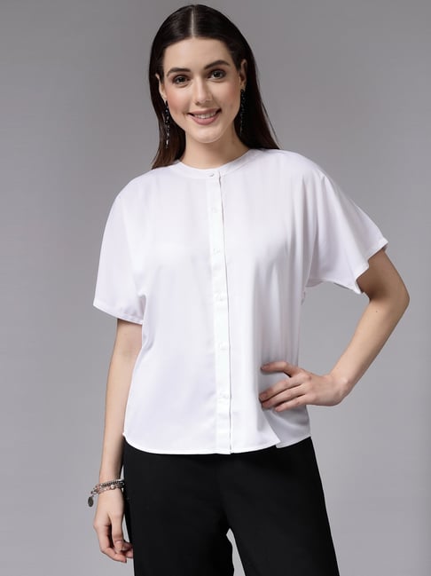 Style Quotient White Regular Fit Shirt-picture-10