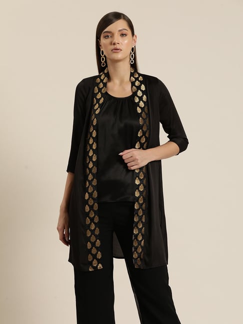 Black and gold outlet shrug