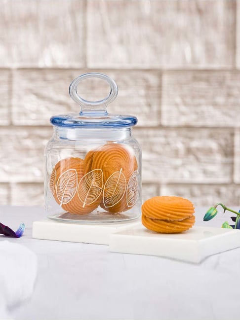 Kitchen Seasoning Jars, Transparent Cute Glass Storage Canister