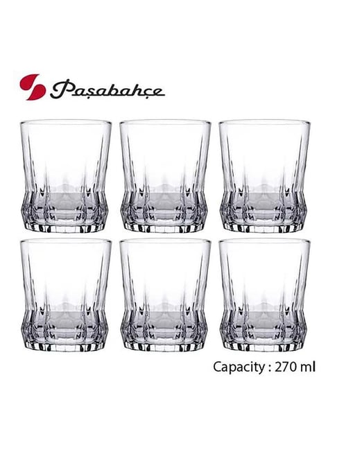 Pasabahce Transparent Gaia Whisky Glasses (0.27 L) - Set of 6-picture-14