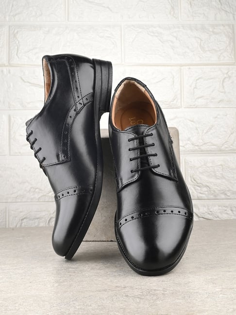 Clog London Men's Black Derby Shoes-picture-35